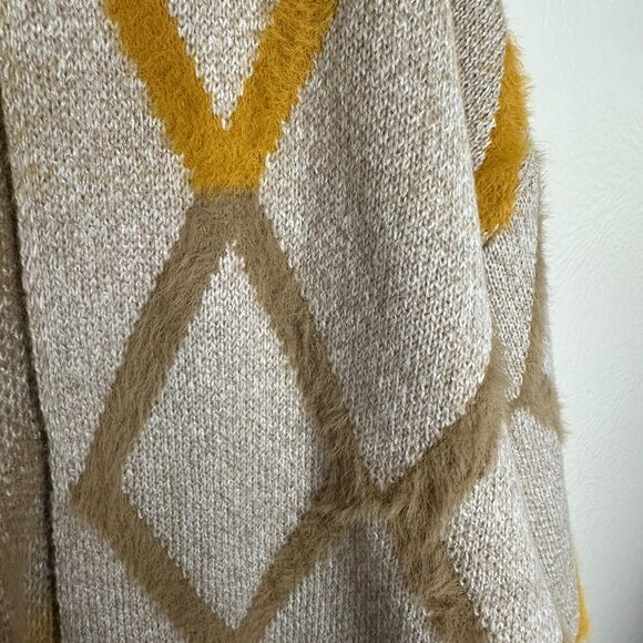 Anthropologie Akemi + Kin Sedona Textured Diamond Kimono Cardigan NWT One Size - Picture 3 of 9